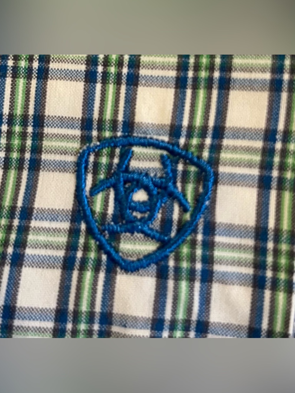 Ariat Pro Series Vented Plaid Shirt Men's Medium Cowboy Rodeo Rancher Farmer - Picture 9 of 13